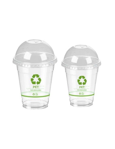 Tapa cúpula PET vasos 12oz/16o20oz caja 20x50Uds (1000Uds)
