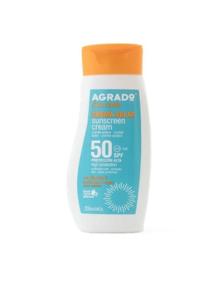 Crema solar SPF50 250ml Agrado (12Uds)