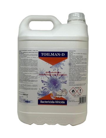 Desinfectante bactericida/viricida Toilman D 5L (4Uds)