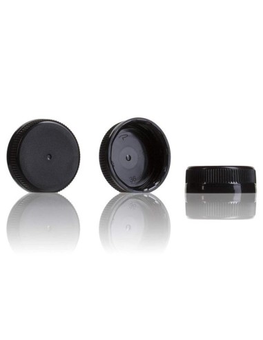 Tapón para botella Marta PET negro (50Uds)