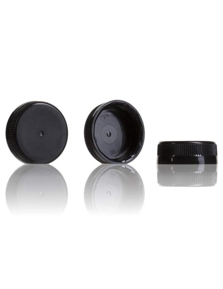 Tapón para botella Marta PET negro (50Uds)