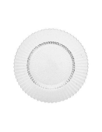 Plato llano transparente 21,5cm de Archie (4uds)