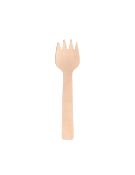 Tenedor de Madera Enfundado 10,5cm (100uds)