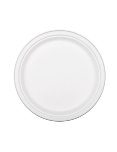Plato Redondo de Bagazo 26x20cm (520uds)