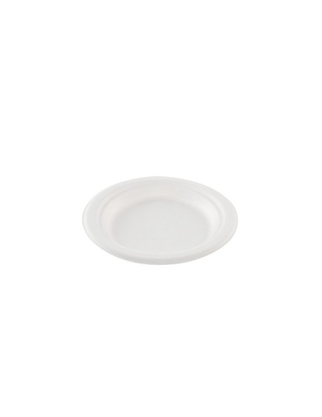 Plato redondo bagazo blanco 15cm de BETIK (800Uds)