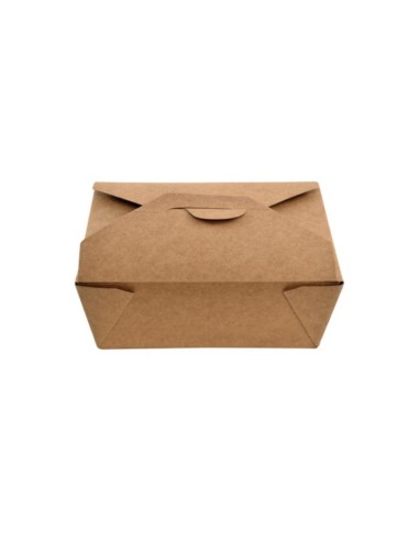 Caja comida kraft 170x137x60mm 1380ml de BETIK (400Uds)