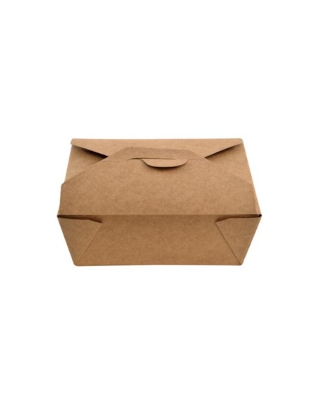Caja comida kraft 170x137x60mm 1380ml de BETIK (400Uds)