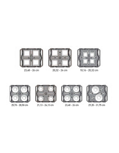 Carro Ajustable para Platos 83x70x77,5cm Pujadas