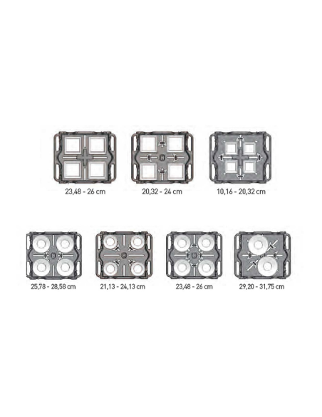 Carro Ajustable para Platos 83x70x77,5cm Pujadas