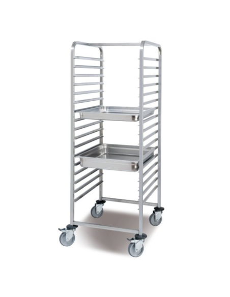 Carro para Cubetas GN 2/1 17 Guias Pujadas