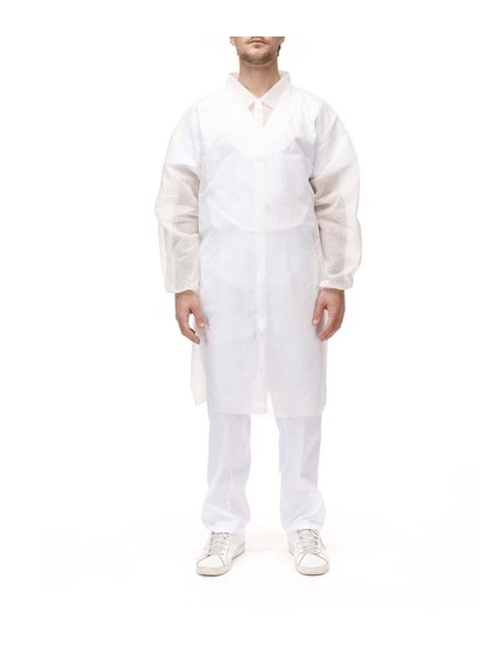 Bata visita blanca PP 35gr XL (50Uds)