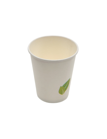 Vaso de cartón blanco hoja (1000Uds)