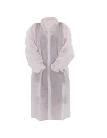 Bata visita PP 35gr Blanca (50Uds)