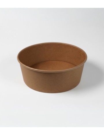 Ensaladera de cartón kraft sin tapa