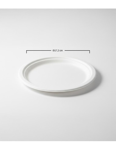 Plato fibra moldeada