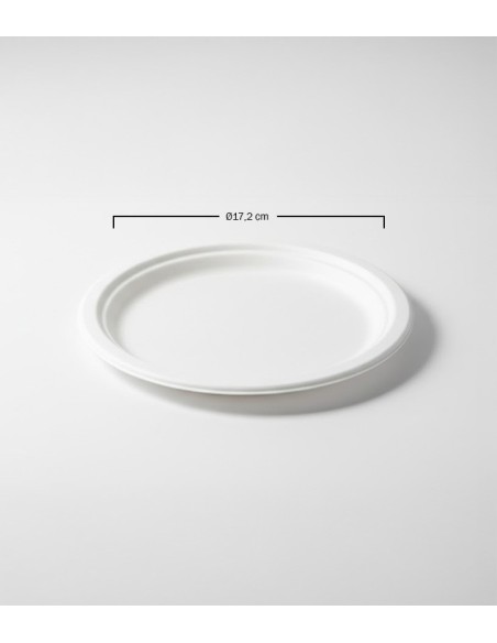 Plato fibra moldeada