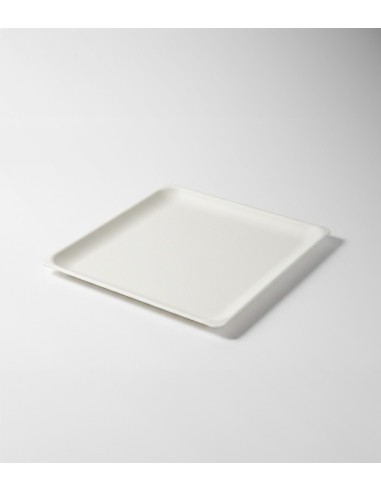 Plato cuadrado de bagazo