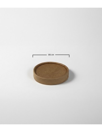 Tapa de tarrina alta de kraft 350ml (500uds) 2