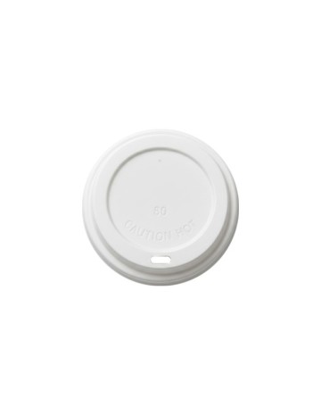 Tapa de plástico blanca para vaso cartón 240ml (1000uds) 2
