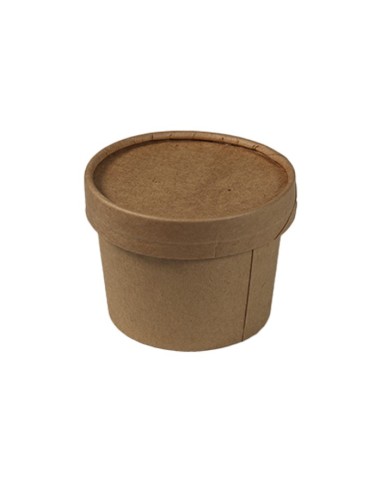 Sopera Kraft con Tapa 240ml (250uds)