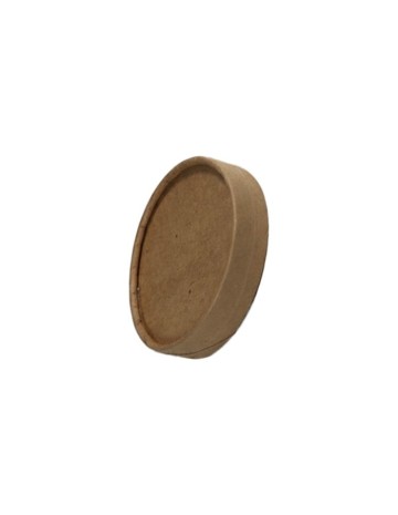 Tapa de tarrina alta de kraft 350ml (500uds)