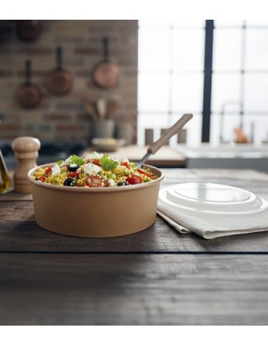 Tapa de la ensaladera de kraft