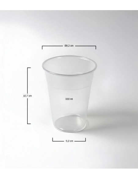 Vaso PP transparente Flexi - 10 oz 330cc (1000Uds)