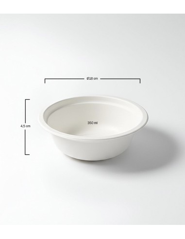 Bol de fibra moldeada 350cl (600uds)