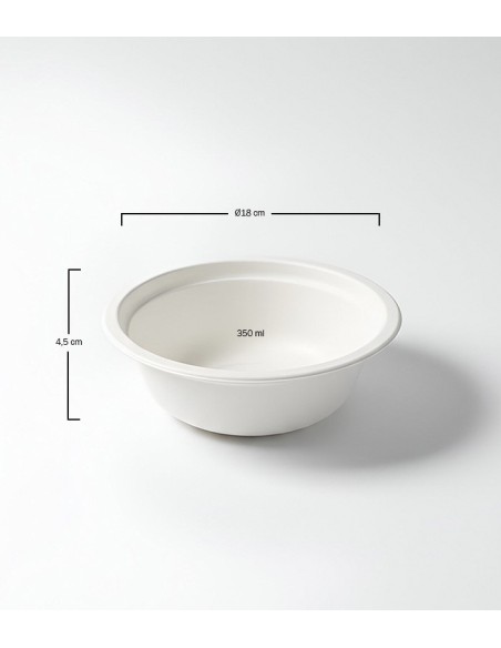 Bol de fibra moldeada 350cl (600uds)