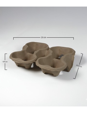 Portavasos cartón 4 huecos (300uds) 2