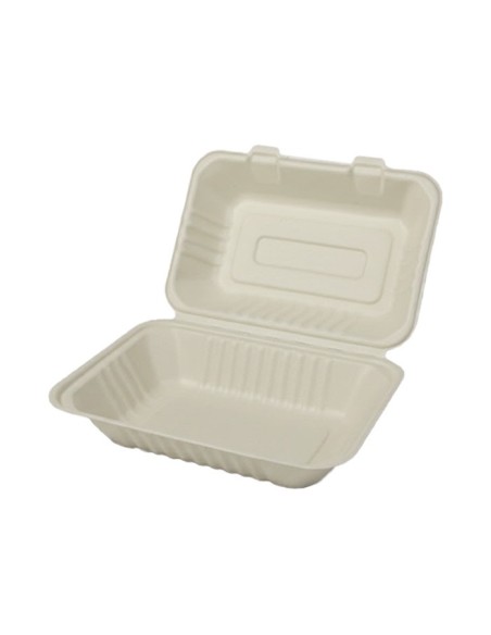 Envase de bagazo portamenús 1 compartimento (250uds)