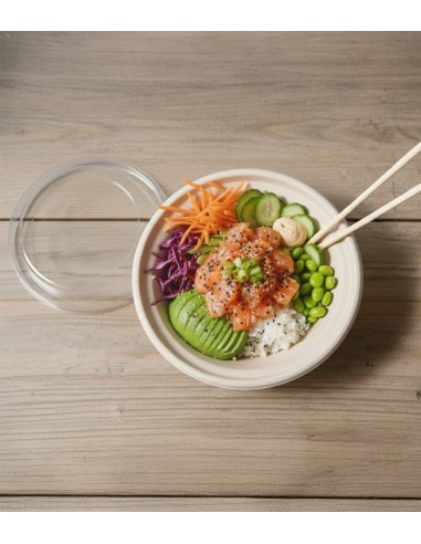 Tapa para ensaladera de bagazo