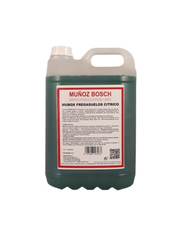 Mubox fregasuelos cítrico garrafa 5L (4Uds)