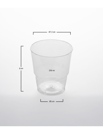 Vaso enfundado PS 200cc inyectado (450Uds) 2