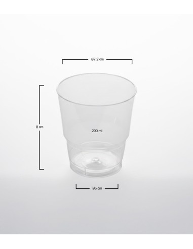 Vaso enfundado PS 200cc inyectado (450Uds)