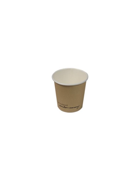 Vaso de cartón kraft 120ml (1000Uds)