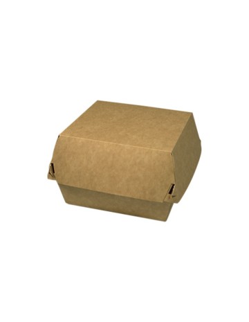 Caja burguer Kraft mediana 12x12cm (600uds)