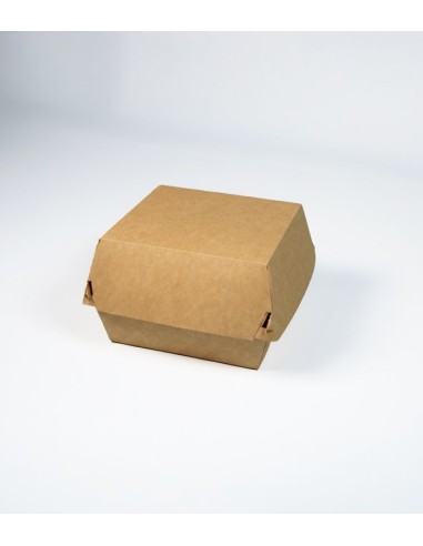 Caja burguer Kraft mediana 12x12cm (600uds)