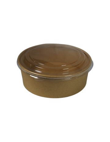Ensaladera Kraft con Tapa (250Uds)
