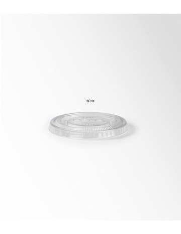 Tapa PET para tarrina de salsas 60cc transparente (2500Uds) 2