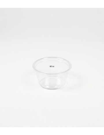 Tarrina Salsas 60ml Transparente (2500uds) 2