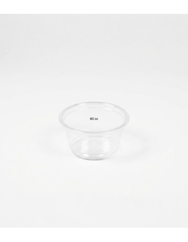 Tarrina Salsas 60ml Transparente (2500uds)