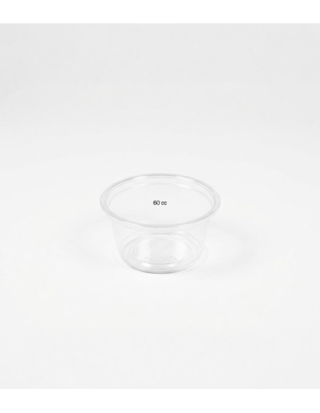 Tarrina Salsas 60ml Transparente (2500uds)