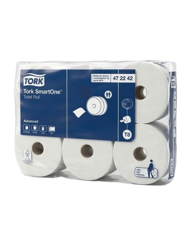 Papel higiénico SmartOne blanco 2c 207m ESSITY (6Uds)