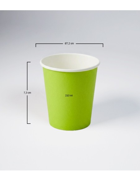 Vaso Cartón Mix Colores 210ml - Betik (1000Uds)