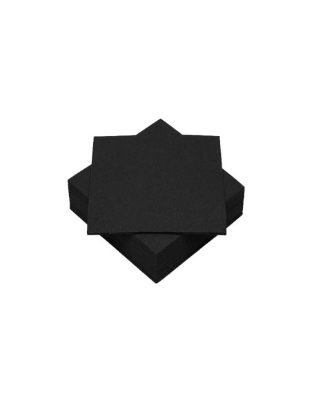 Servilleta 100% Pasta 2C 20x20 negra Comercial Tissuan (6000Uds)