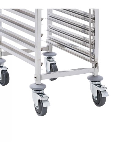 Carro para cubetas GN 18 guías 55x38x175cm Araven