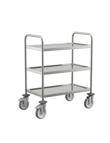 Carro servicio 3 niveles inox 101,5x98x58cm - Pujadas
