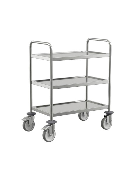 Carro servicio 3 niveles inox 101,5x98x58cm - Pujadas