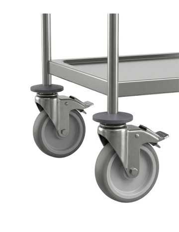 Carro servicio 3 niveles inox 101,5x98x58cm - Pujadas 2